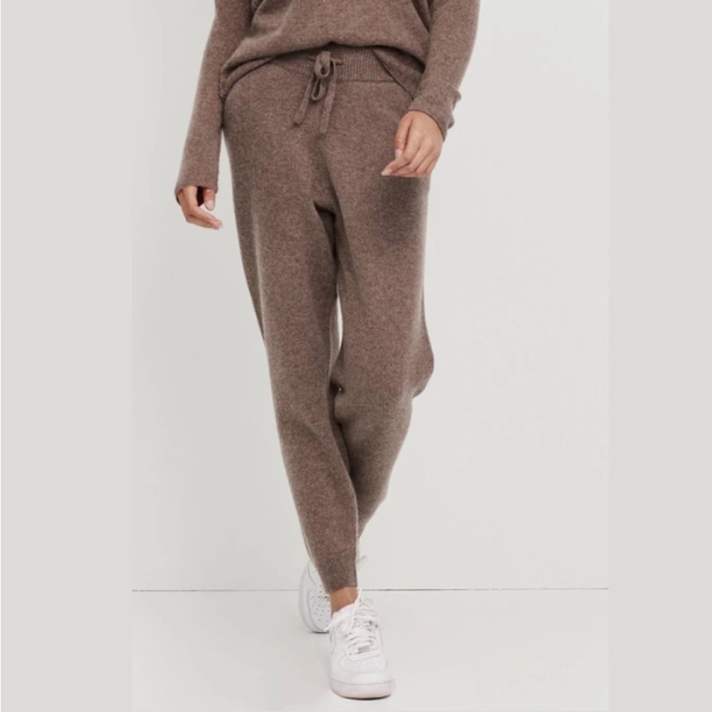 NWT NAKED CASHMERE uri slouchy knit cashmere joggers loungewear pants truffle S